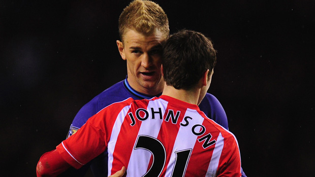 Joe Hart and Adam Johnson